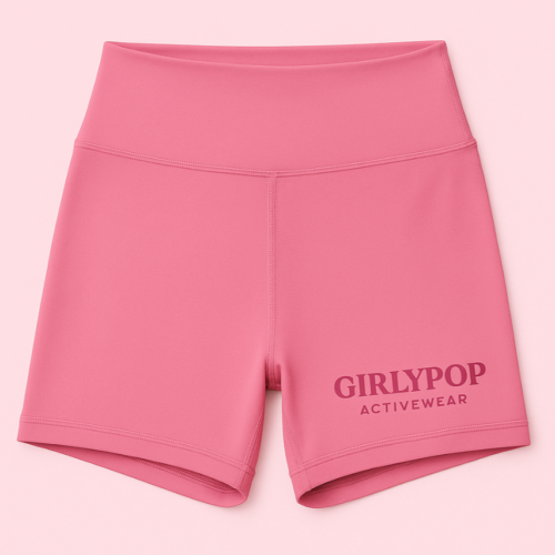 Roze squat proof sportlegging shorts dames high waist Girlypop Activewear